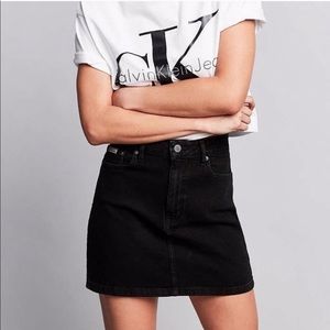 Calvin Klein by Urban Outfitters Black Denim Mini